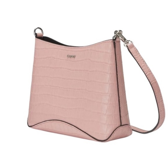 NWT Oryany Focus Mini Croc-Embossed Leather Crossbody Bag in Vintage Pink - Picture 13 of 16